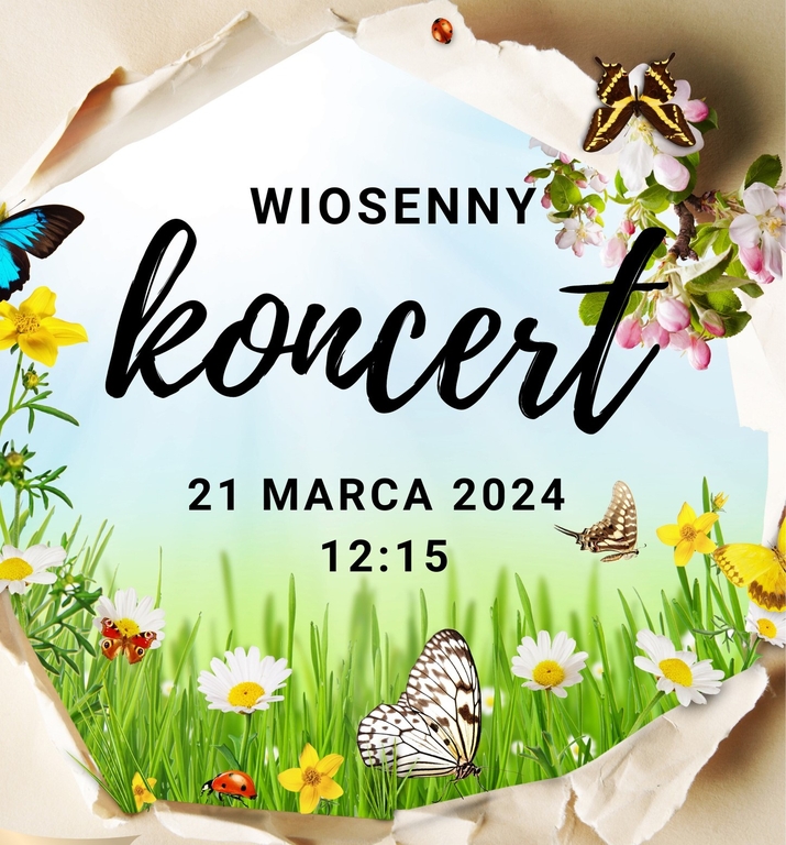 Koncert wiosenny - plakat