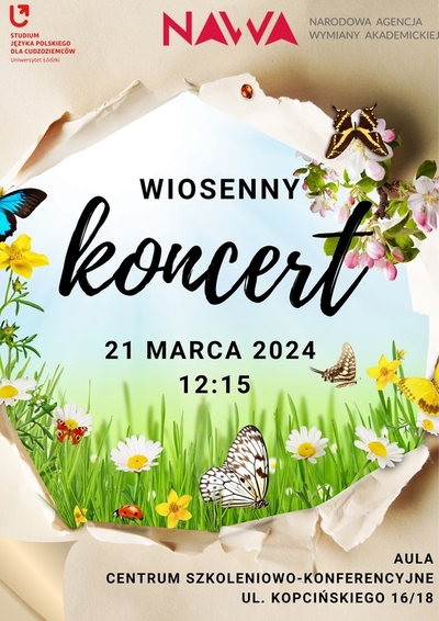 Koncert wiosenny - plakat